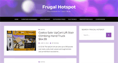 Desktop Screenshot of frugalhotspot.com